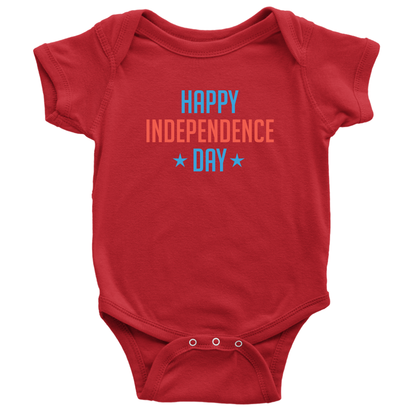 Happy Independence Day 4th Of July Baby Onesie