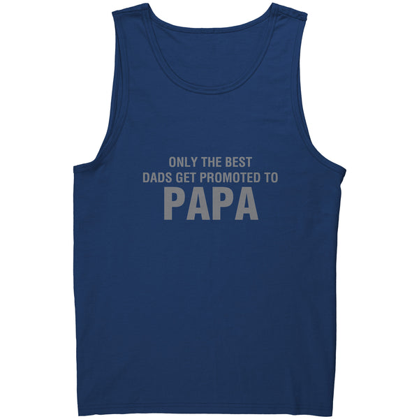 Best Dads Promoted to Papa Mens Tank Top