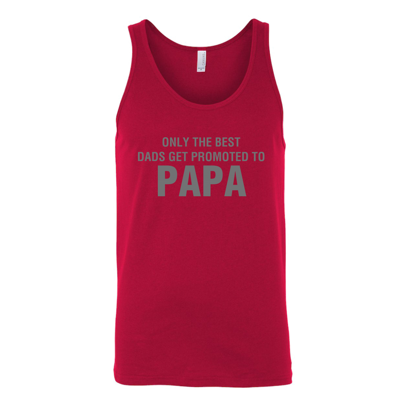 Best Dads Promoted to Papa Mens Tank Top - everbabies