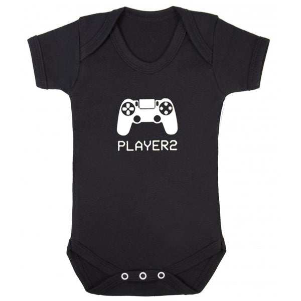 Dad and Baby Matching T-shirt and Onesie - Player 1 & 2 - everbabies