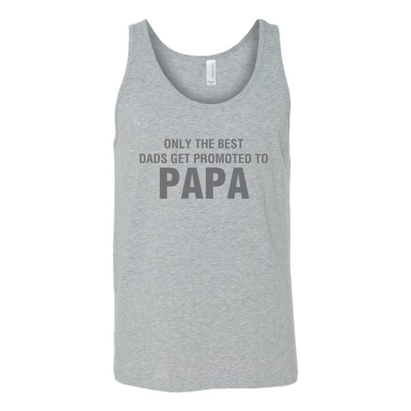 Best Dads Promoted to Papa Mens Tank Top - everbabies